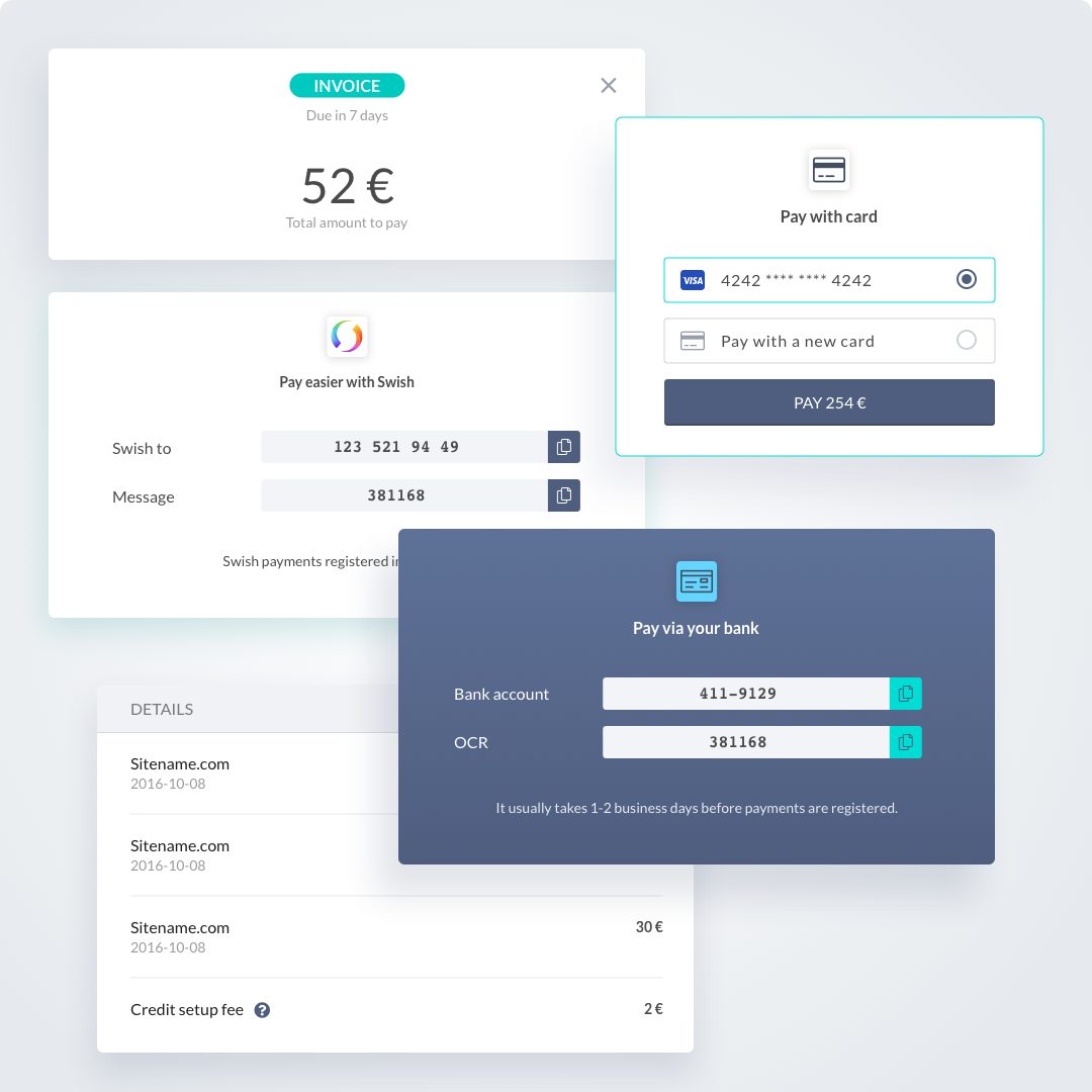 Zimpler portal invoice parts
